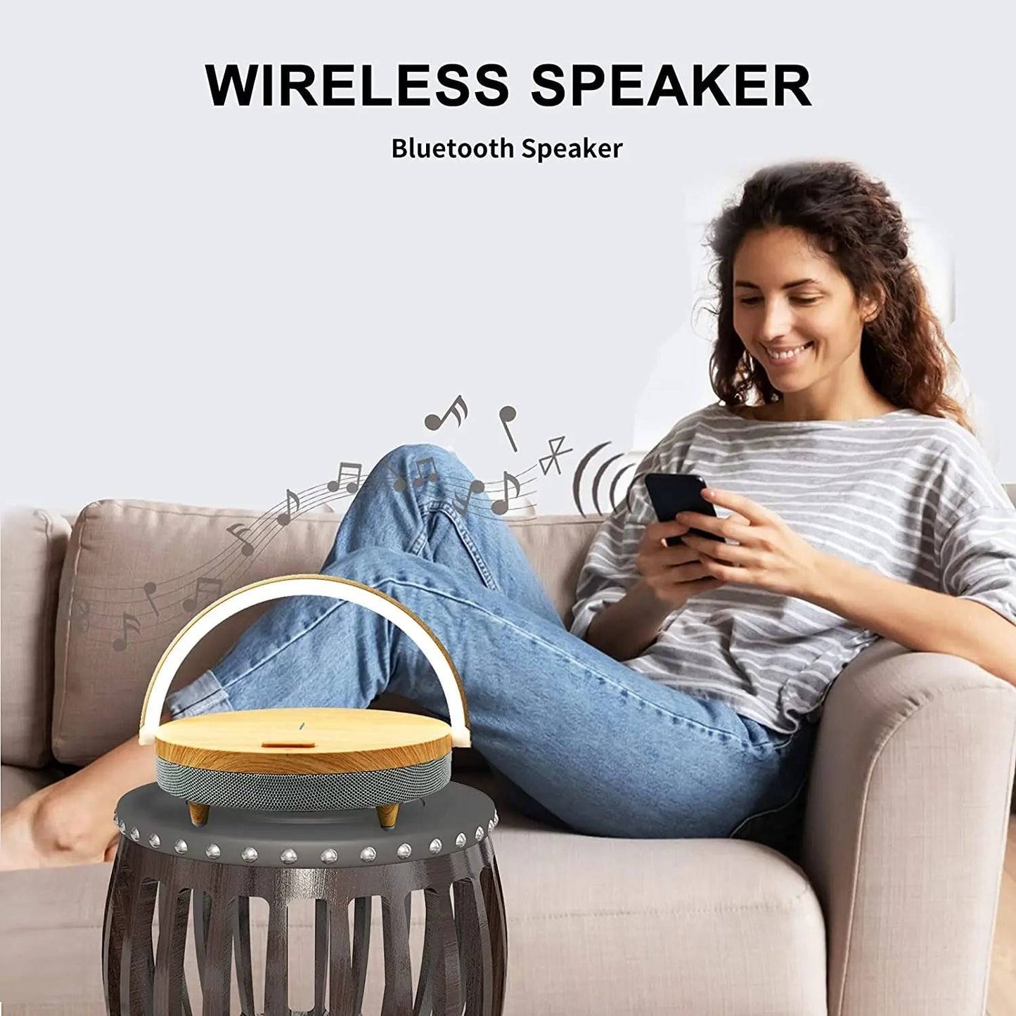 LongBliss Aura: Wireless Charge, Lamp & Speaker