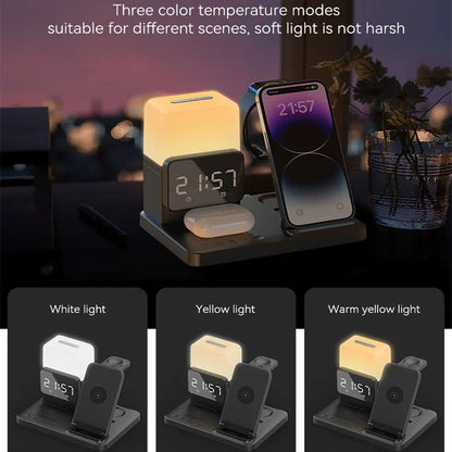 LongBliss AuraCharge:Clock, 3 Mode LED light, QI wireless charging