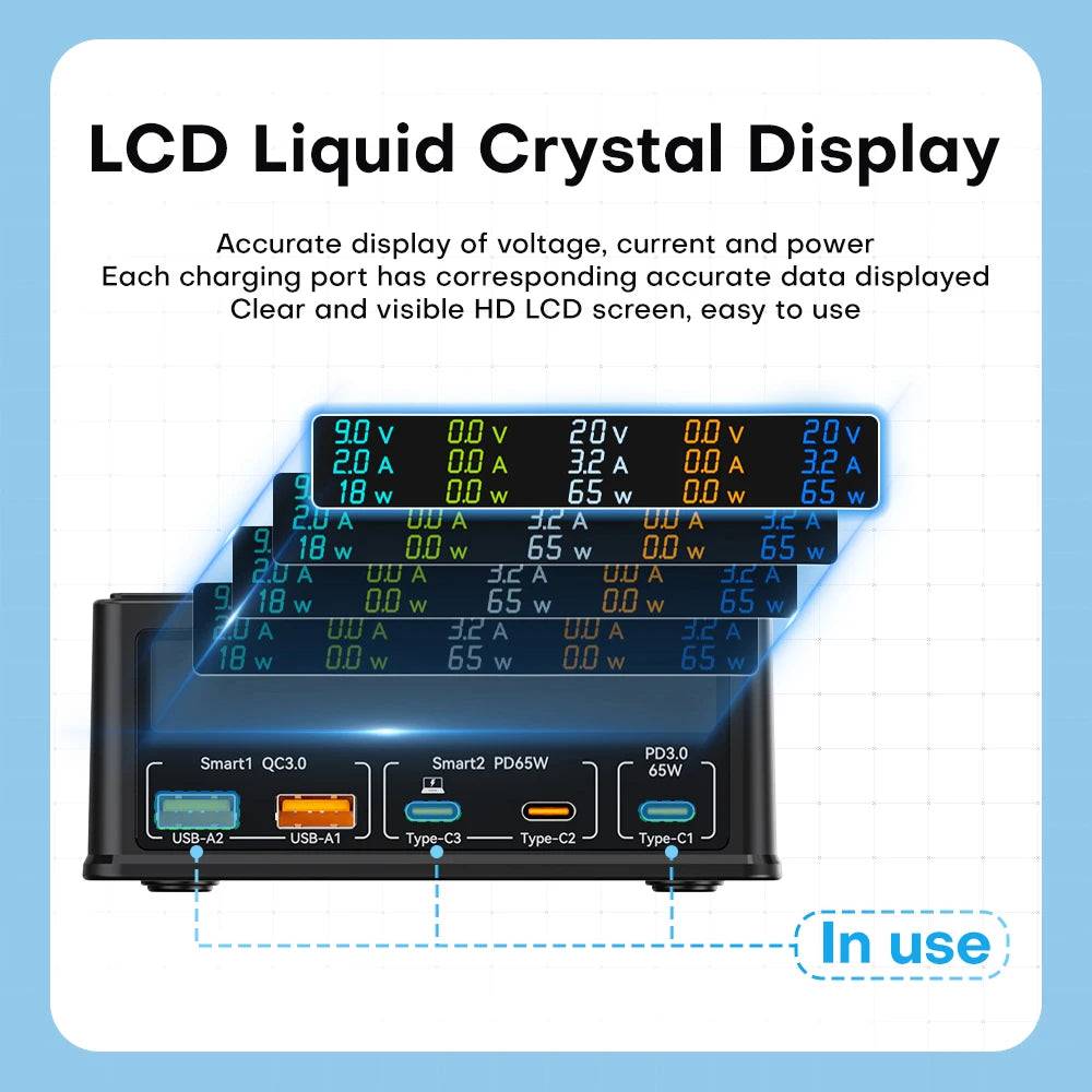 Longbliss 5-Port 160W Charging Station