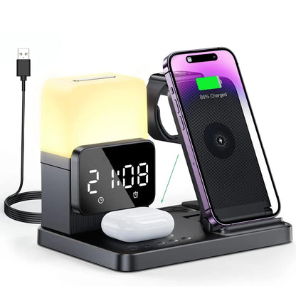 LongBliss AuraCharge:Clock, 3 Mode LED light, QI wireless charging