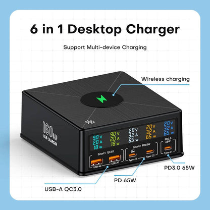 Longbliss 5-Port 160W Charging Station